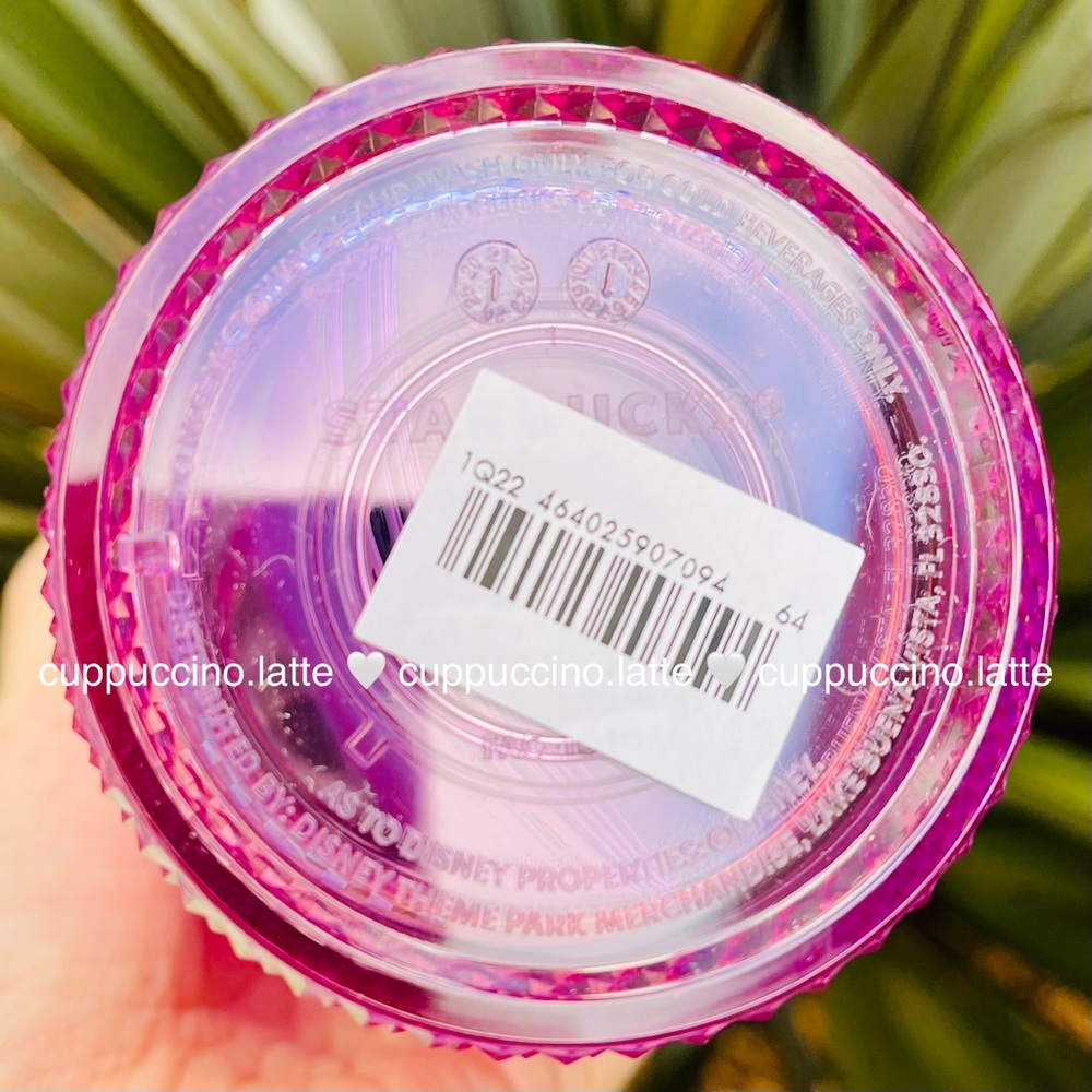 💖NEW🏰Starbucks x Disney 50th Anniversary Iridescent Pink Studded Bling Tumbler - Picture 6 of 6